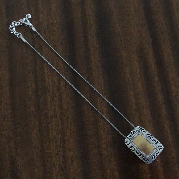 Vintage Brighton retired RHYTHMS reversible gold/black pendant necklace - Picture 10 of 10